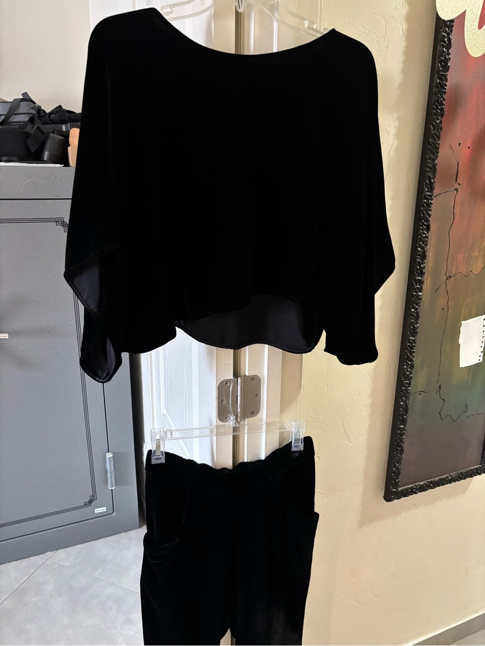 Eileen Fisher soft velvet suit